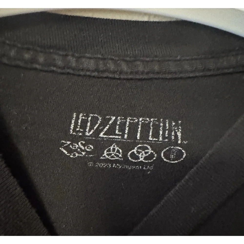 Led Zeppelin Est. 1968 Black Graphic T-Shirt Size M Rock & Pop Music Tee